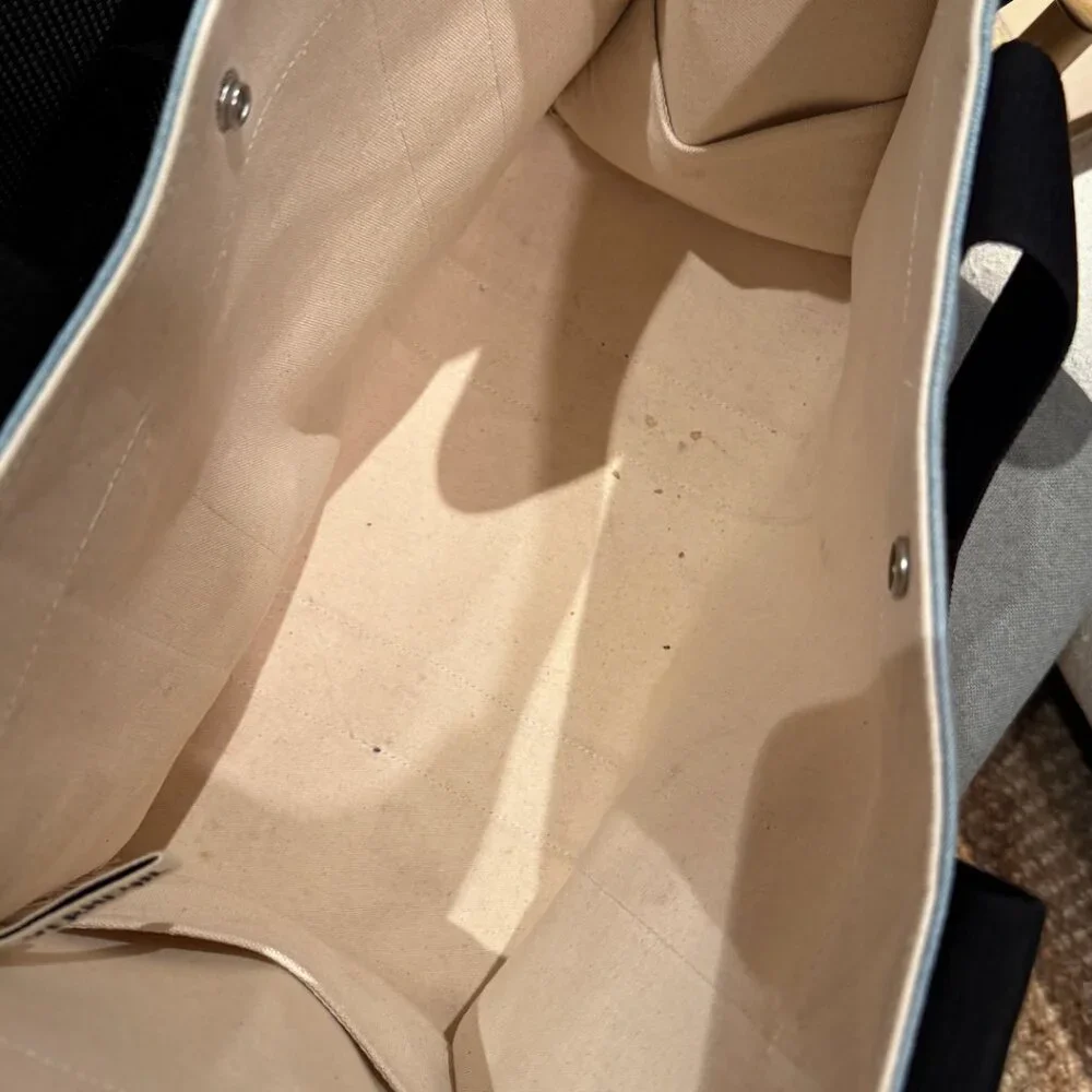 Rue de Verneuil L light denim chambray tote
